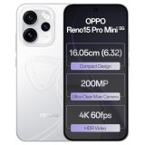 Oppo Reno15Pro Mini 5G (Glacier White, 12Gb Ram, 256Gb Storage) With No Cost Emi/Additional Exchange Offers
