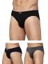 Levi’S Men’S Cotton Brief (Pack Of 3) (Pr81526_Dk. Grey Melange, Black, Navy_M_Multicolour_M)
