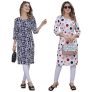 Prazvika Women’S Multicolor Crepe Kurta||Pack Of 2 Kurta||Kurta For Women