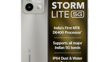 Lava Storm Lite 5G (Cosmic Titanium, 4+4*Gb Ram, 128Gb Storage) | India’S First Mtk Dimensity 6400 Processor | 50Mp Ai Camera | Ip64 Rated | 120 Hz Display | 5000 Mah Battery | Supports All 5G Bands