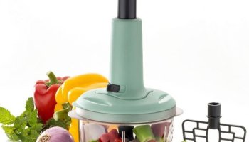 Macarize Vegetable & Fruit Chopper(1 Container, 1 Pressing Head)