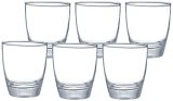 Amazon Brand – Solimo Mea Whisky Glass Set, 380Ml, Set Of 6, Transparent