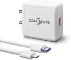 Callmate 65 W 6 A Wall Charger For Mobile With Detachable Cable(White, Cable Included)