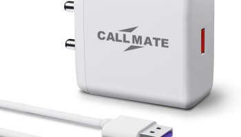 Callmate 65 W 6 A Wall Charger For Mobile With Detachable Cable(White, Cable Included)