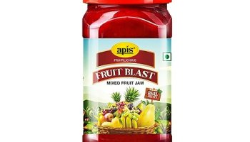 Apis Fruit Blast Mixed Fruit Jam For Breakfast With Real Fruit Ingredients Made With 7 Type Of Fruit Pulp | 100% Vegetarian 1Kg Jar