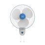 Havells Gatik Pro 400Mm Wall Mount Fan | Rpm: 1350 | Double String For Speed & Oscillation Control | Thermal Overloaded Protected Motor | 100% Copper Wire Winding Motor | 2 Year Warranty (White Blue)