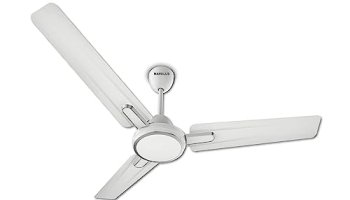 Havells Artemis Es 1200Mm Ceiling Fan| Double Ball Bearing| High Air Delivery 380 Rpm| Air Flow: 220Cmm| 30W Wattage| Ripped Aerodynamic Blades| 2 Years Manufacturer Warranty (Elegant White)