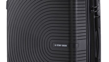 Stony Brook By Nasher Miles Crescent Hard-Sided Polypropylene Cabin Black 55Cm Trolley Bag Cabin Suitcase 4 Wheels – 20 Inch