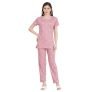 Tulzott Women’S Pure Cotton Top & Pyjama Set – Printed Nightwear And Loungewear, Comfortable Night Suit For Sleep And Relaxation Grey