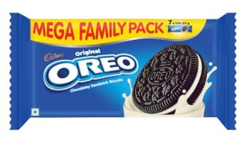 Cadbury Oreo Vanilla Flavour Creme Sandwich Biscuit Mega Family Pack, 876.75G