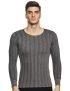 Rupa Men Thermocot Striped Regular Fit Thermal Top (Torrido Rnfs 7001_Black_85_Grey Medium)
