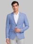 Park Avenue Checkered Single Breasted Casual Men Blazer(Blue)