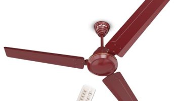 Bajaj Frore Turbo Bldc 1200 Mm 5 Star Rated Ceiling Fans For Home | Bee Stars Rated Energy Efficient Ceiling Fan | Aluminium Motor | 2 Years Warranty 【 Red Walnut】
