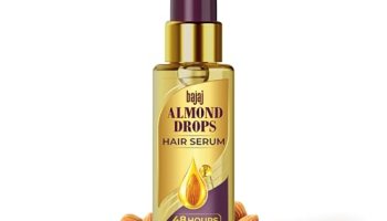 Bajaj Almond Drops Hair Serum 50 Ml | With Almond Oil & Vitamin E | Nourishes Dry & Frizzy Hair.