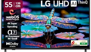 Lg 139 Cm (55 Inches) Ua82 Series 4K Ultra Hd (3840 X 2160) Smart Webos Led Tv 55Ua82006La