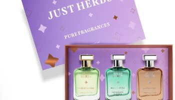 Just Herbs Pure Fragrances Energising & Relaxing Trio Perfume Set Of 3 – 50Ml Eau De Parfum  –  150 Ml(For Men & Women)