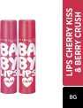 Maybelline New York Baby Lips Tinted Lip Balm Berry Crush And Cherry Kiss(Pack Of: 2, 8 G)