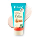 Pilgrim 5% Vitamin C Brightening Ultra Light Gel Sunscreen Spf 60 Pa++++ 45Ml | Uva/Uvb Protection | No White Cast | Fights Tanning, Brightens Skin | Lightweight & Non-Greasy | For All Skin Type