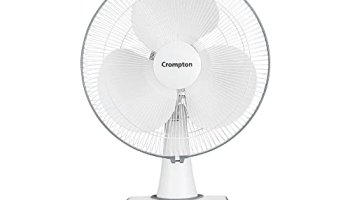 Crompton Wave Star 400Mm High Speed Table Fan | High Air Delivery| Smooth Oscillation |2 Year Warranty | Cool Grey
