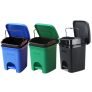 Signoraware Modern Lightweight Dustbin For Home And Office 12Ltr, Combo (Green+Blue+Black)
