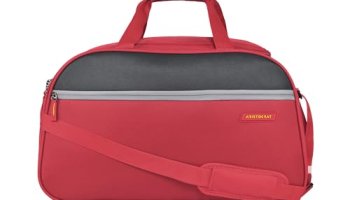 Aristocrat Enigma 52 Cm Polyester Softsided Cabin Size Duffle Bag – Red