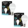 Panasonic 9 Watt Led Bulb, B22 Base 9W Light For Home, 25000+ Bh With 1 Year Warranty, 6500K Cool Day (Pack Of 2)