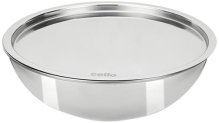 Cello Tri-Ply 24 Cm Stainless Steel Cookware Tasla With Lid 2.6 Ltr | Tri-Ply Bottom Tasla With Ss Lid | Induction And Gas Stove Friendly | Dishwasher Safe | Silver