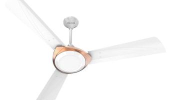 Polycab Superb Neo Star Rated, 1200Mm Ceiling Fan For Home | High Speed & Air Delivery | Saves Up To 33% Electricity, 100% Copper, Rust-Proof Blades, 52 Watt | 2-Yr Warranty【White Bronze Gold】