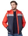Amazon Brand – Symbol Men’S Quilted Hooded Bomber Jacket Orange M