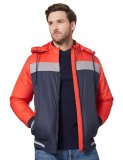 Amazon Brand – Symbol Men’S Quilted Hooded Bomber Jacket Orange M