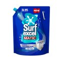 Surf Excel Matic Top Load Liquid Detergent 3 L Refill Pouch, Specially Designed To Remove Tough Dried Stains, 1St Time In Washing Machine
