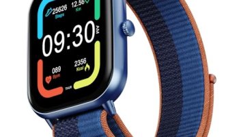 Fire-Boltt Ninja Call Pro Max Nyluxe Smart Watch 2.01″ With Bluetooth Calling, Voice Assistance, Spo2 & Heart Rate Monitor, 120+ Sports Modes, Ip67 Waterproof, Smart Watch For Men & Women – Blue