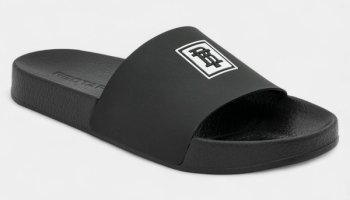 Red Tape Men Slides(Black , 9)