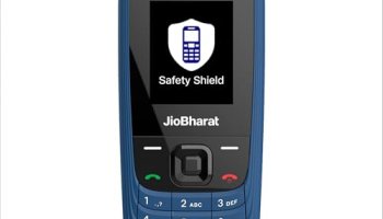 Jio Jiobharat V4 4G Keypad Phone With Safety Shield Feature, Jiotv, Jiohotstar, Jiosaavn, Jiopay (Upi & Soundpay), Led Torch, Digital Camera, 1000Mah Battery | Blue | Locked Network