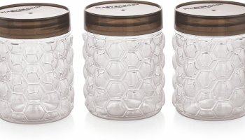 Master Cook Plastic Utility Container  – 600 Ml(Pack Of 3, Clear)