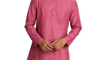 Amazon Brand – Symbol Men’S Kurtas (Sy-A22-Mna-Etk-14_Pink / White_M)