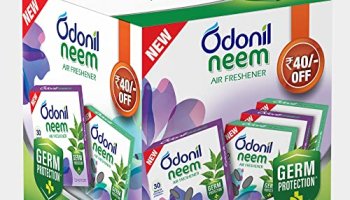 Odonil Bathroom Air Freshener Neem Mixed Fragrances Blocks 192G (48G, Pack Of 4)