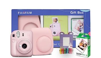Fujifilm Instax Mini 12 Gift Box With 10 Shots- Pink