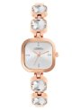 French Connection Square Dial Stone On Strap Analog Watch For Women -Fcn0106Srgm