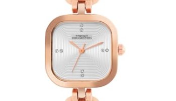 French Connection Square Dial Stone On Strap Analog Watch For Women -Fcn0106Srgm