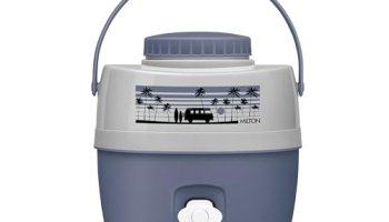 Milton Kool Caravan 5 Water Jug Pu Insulated, 4.8 Litres, Bpa Free, Leak Proof & Portable Jug, Sturdy Handles, Ideal For Travel, Picnic, Offices, Shops, Blue Stone