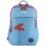 Gear Ambition 37L Large Water Resistant 4 Compartment School Backpack/Casual Daypack/Travel Pack For Boys, Girls, Unisex (Blue-Red)