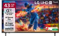 Lg Ai Tv Ua7380 108 Cm (43 Inch) Ultra Hd (4K) Led Smart Webos Tv 2025 Edition With Alpha7 Ai Processor 4K Gen8 | 4K Super Upscaling| 4K Expression Enhancer | New Ai Magic Remote Compatible | Ai Search With Ms Copilot | Ai Sound Pro (9.1.2 Ch) | Lg Shield | Chromecast Built-In(43Ua73806La)