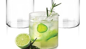 Treo By Milton Vector Borosilicate Glass Tumbler, Set Of 3, 210 Ml Each, Transparent