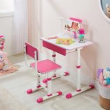 Amazon Brand – Solimo Study Table And Chair With Drawer In Pink