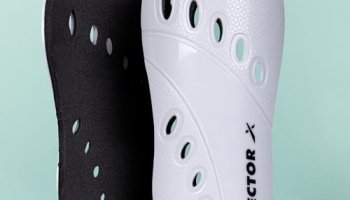 Vector X V2 Football Protection Shin Guard/Shinpad | Durable | Lightweight (S, White)