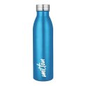 Milton Breeze 1000 Stainless Steel Water Bottle 1000 Ml, Single Walled, Isi Certified I Leak Proof Lid, Rust Proof I For School, Office, Gym I Mettalic Blue