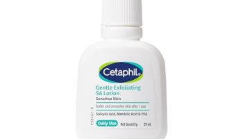 Cetaphil Gentle Exfoliating Sa Lotion 29Ml | Lightweight Daily Moisturizer With Salicylic Acid, Mandelic Acid & Gluconolactone | 48 Hr Hydration & Gentle Exfoliation | For Sensitive Skin