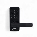 Godrej Smart Lock I Catus Touch I Digital Lock For Main And Internal Wooden Door I 2 In 1 Access I Pin Access I Mechanical Key I Black Finish I 3 Years Warranty | Free Installation