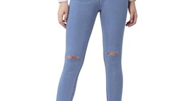 Miss Chase Women’S Skinny Fit High Rise Regular Length Denim Jeans(Mcss19Den08-63-115-26,Blue,26)